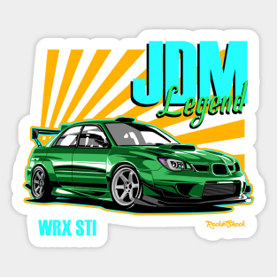 Impreza WRX sti legend illustration Sticker